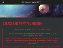 Tablet Screenshot of galaxyfarawayfest.com